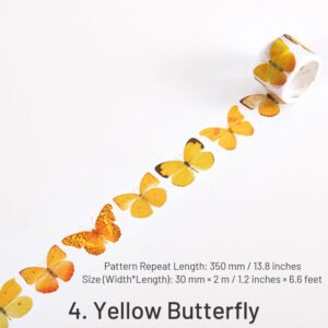 Colorful and Vibrant Butterflies Washi Tape colorful and vibrant butterflies washi tape sku 4