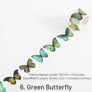 Colorful and Vibrant Butterflies Washi Tape colorful and vibrant butterflies washi tape sku 6
