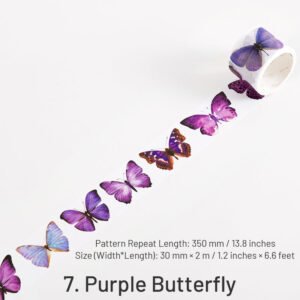 Colorful and Vibrant Butterflies Washi Tape colorful and vibrant butterflies washi tape sku 7