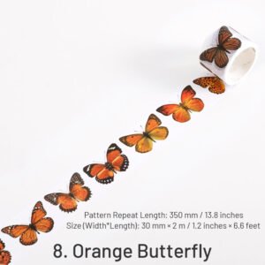 Colorful and Vibrant Butterflies Washi Tape colorful and vibrant butterflies washi tape sku 8