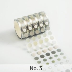 Colorful Dot Multi-Size Washi Tape colorful big dot pet backing washi tape sku 3