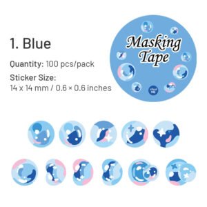 colorful bubble washi stickers sku 1