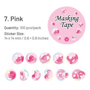 colorful bubble washi stickers sku 7