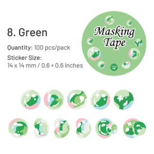 colorful bubble washi stickers sku 8