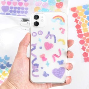 Colorful Fantasy Alphabet Symbol Holographic Vinyl Sticker colorful fantasy alphabet symbol holographic pvc sticker b2