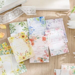 Colorful Flower Background Scrapbook Paper