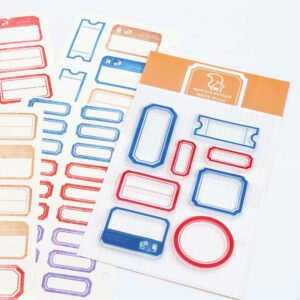 Colorful Labels Soft Silicone Stamp colorful labels soft silicone stamp a