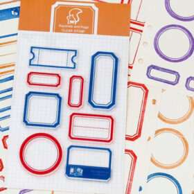 Colorful Labels Soft Silicone Stamp