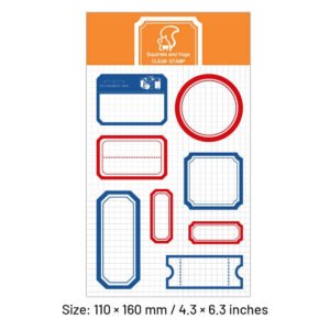 Colorful Labels Soft Silicone Stamp colorful labels soft silicone stamp sku