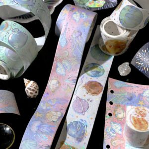 colorful realm series holographic washi tape b2