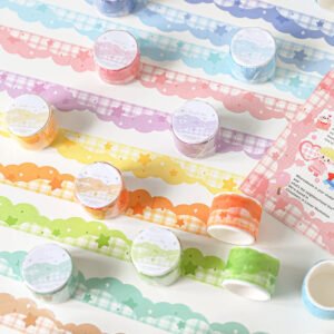 Colorful Shaped Star Clouds Washi Tape