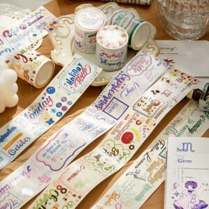 Colorful Words Washi Tape