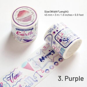 colorful words washi tape sku 3