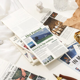 Coming to You Retro Collage Background Decorative Paper Book