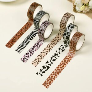 Cool Animal Print Pattern Washi Tape Set
