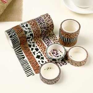 Cool Animal Print Pattern Washi Tape Set cool animal print pattern washi tape set b2 000