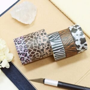 Cool Animal Print Pattern Washi Tape Set cool animal print pattern washi tape set b5
