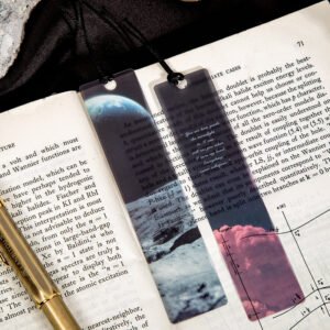 Cosmic Roaming Frosted Landscape Vinyl Bookmark cosmic roaming frosted landscape pvc bookmark b2