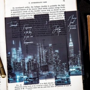 Cosmic Roaming Frosted Landscape Vinyl Bookmark cosmic roaming frosted landscape pvc bookmark b3