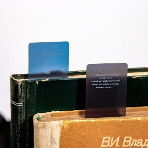 Cosmic Roaming Frosted Landscape Vinyl Bookmark cosmic roaming frosted landscape pvc bookmark c