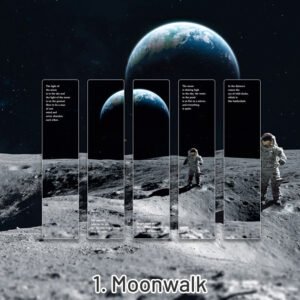 Cosmic Roaming Frosted Landscape Vinyl Bookmark cosmic roaming frosted landscape pvc bookmark sku 11