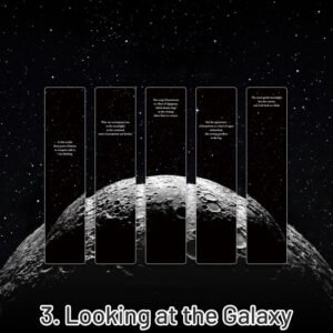 Cosmic Roaming Frosted Landscape Vinyl Bookmark cosmic roaming frosted landscape pvc bookmark sku 3