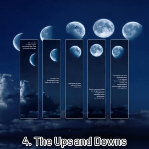 Cosmic Roaming Frosted Landscape Vinyl Bookmark cosmic roaming frosted landscape pvc bookmark sku 4