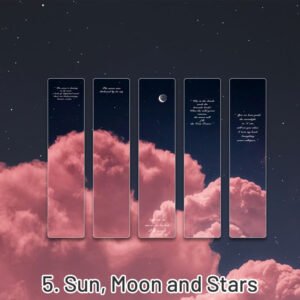 Cosmic Roaming Frosted Landscape Vinyl Bookmark cosmic roaming frosted landscape pvc bookmark sku 5