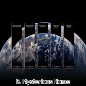 Cosmic Roaming Frosted Landscape Vinyl Bookmark cosmic roaming frosted landscape pvc bookmark sku 6