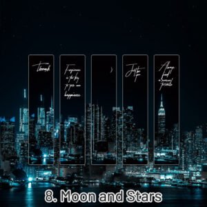 Cosmic Roaming Frosted Landscape Vinyl Bookmark cosmic roaming frosted landscape pvc bookmark sku 8