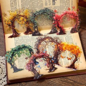 Countryside Trees Seasons Clear Transparent Stickers
