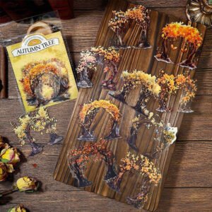 Countryside Trees Seasons Clear Transparent Stickers countryside trees seasons pet stickers b3