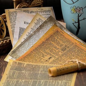 cowhide large size vintage material sea newspaper 1