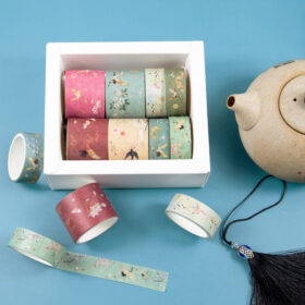 Antique Chinese Crane Washi Tape Set