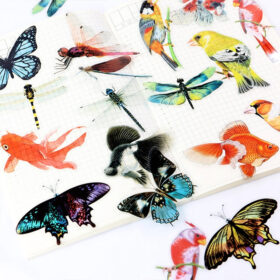 Creative Butterfly Dragonfly Decorative Clear Transparent Stickers
