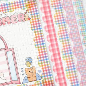 Creative Colorful Plaid Border Washi Sticker Pack creative colorful plaid border washi sticker pack c