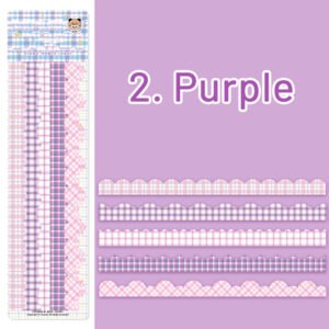 Creative Colorful Plaid Border Washi Sticker Pack creative colorful plaid border washi sticker pack sku 2