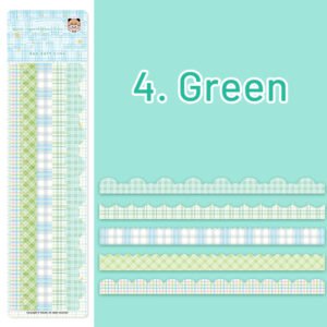 Creative Colorful Plaid Border Washi Sticker Pack creative colorful plaid border washi sticker pack sku 4