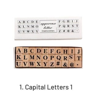Creative Cute Alphabet Number Wooden Rubber Stamp Set creative cute alphabet number wooden rubber stamp set sku 1
