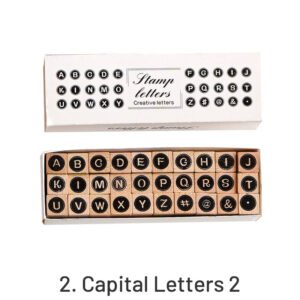 Creative Cute Alphabet Number Wooden Rubber Stamp Set creative cute alphabet number wooden rubber stamp set sku 2