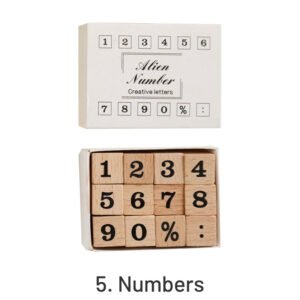 Creative Cute Alphabet Number Wooden Rubber Stamp Set creative cute alphabet number wooden rubber stamp set sku 5