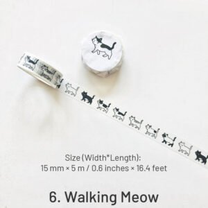 Creative Cute Cat Decorative Washi Tape creative cute cat decorative washi tape sku 6