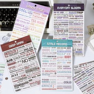 Creative English Titles Headlines Washi Stickers