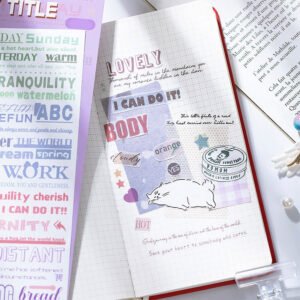 creative english titles headlines washi stickers b2