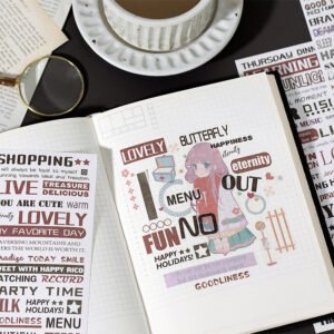 creative english titles headlines washi stickers b4