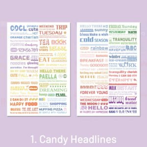creative english titles headlines washi stickers sku 1