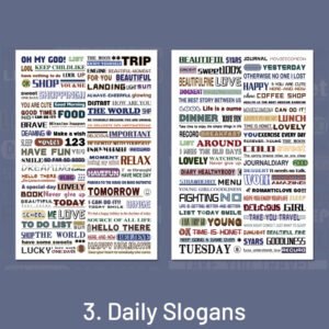creative english titles headlines washi stickers sku 3