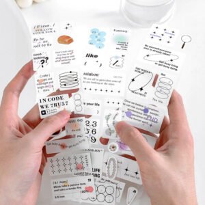 creative frame label bar code adhesive stickers c