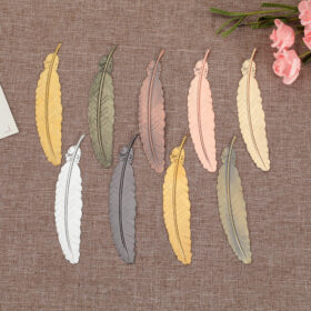 Creative Metal Feather Bookmark