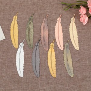 Creative Metal Feather Bookmark